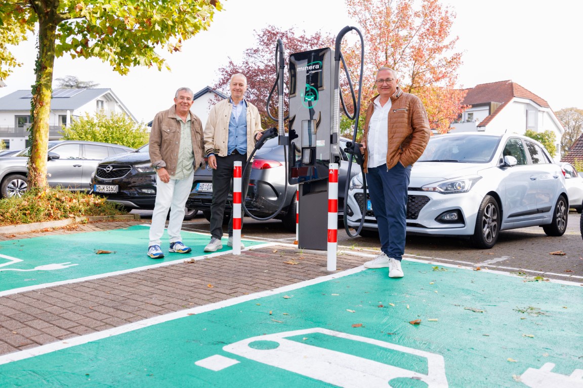 Sandhausen baut Ladeinfrastruktur weiter aus: <br>
Neue Ladestation „Hinterm Haag“ ist in Betrieb